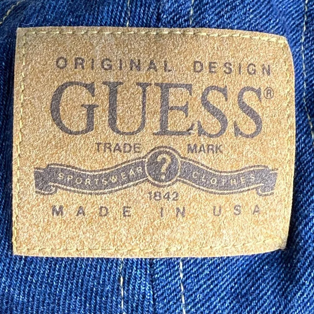 Vintage 1980s/90s Denim Hat, Baby Guess by George’s Marciano, Blue Jean Cap